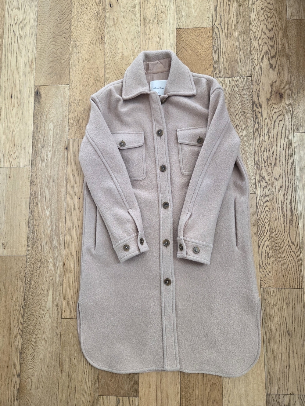 Aritzia Ganna Coat 100% Merino Wool